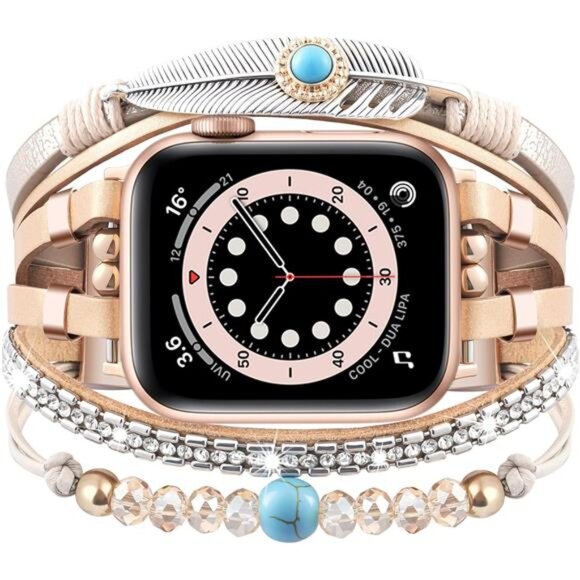 NEW Khaki Luxury Multilayer Apple Watch Band - Picture 1 of 7